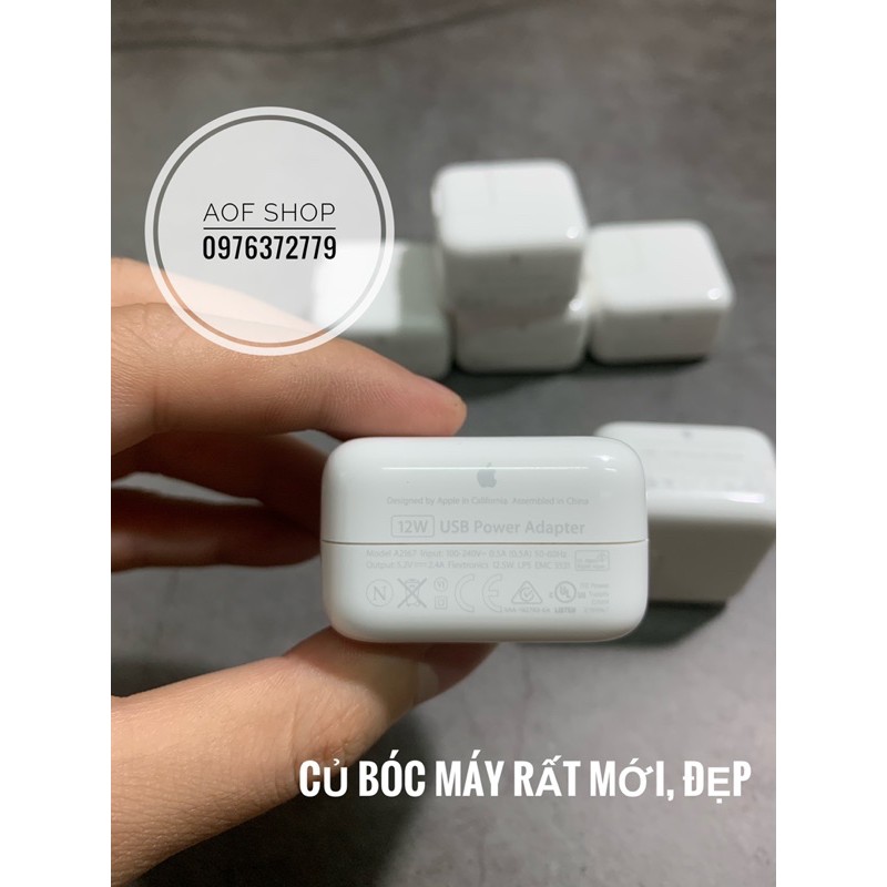 Củ sạc nhanh Iphone Ipad 12w Chính Hãng - Bảo Hành 12 tháng