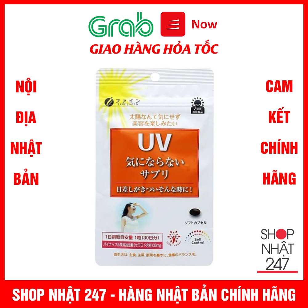 Viên Uống UV Care Plus Chống Nắng Túi 30 Viên Nhật Bản