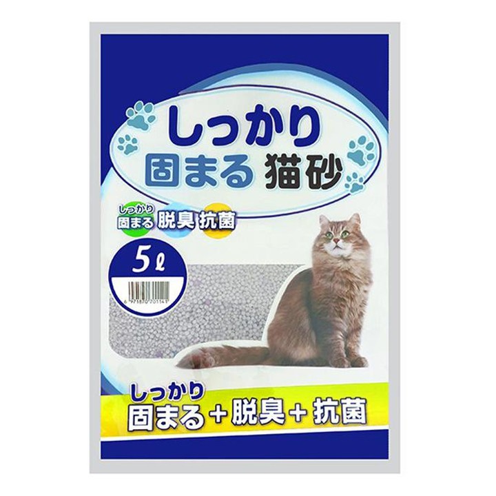 Cát vệ sinh cho mèo Nhật Bản 5L hương cà phê, hoa hồng, phấn trẻ em