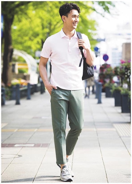 Quần kaki cạp chun nam Uni*qlo