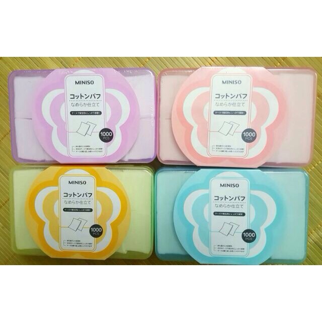 Bông tẩy trang miniso 1000 miếng