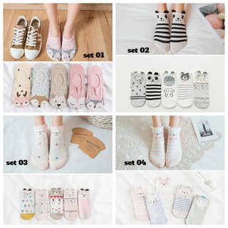 Set 5 Đôi Tất, Vớ Nữ Cute Phong Cách Hàn Quốc (MS 1-23)