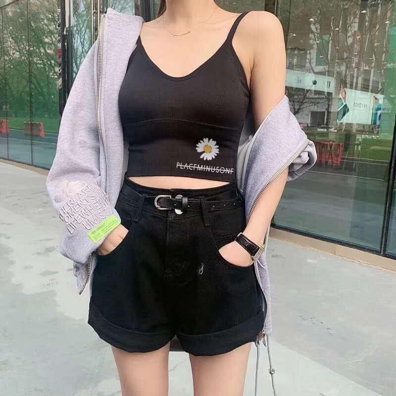 Áo Bra Gym yoga Hoa Cúc lưng chữ U