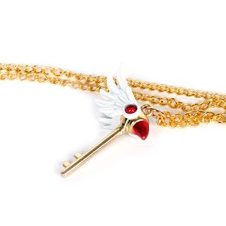 Thẻ Captor Sakura Star Móc Chìa Khóa Mặt Dây Chuyền Cardcaptor Sakura Vòng Cổ