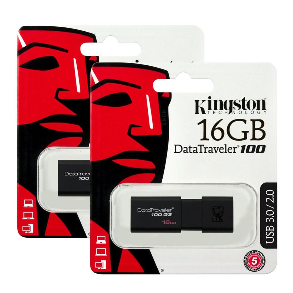 USB 16GB Kingston DT100G3 3.0 chính hãng | BH 5 năm - Hưng Long PC