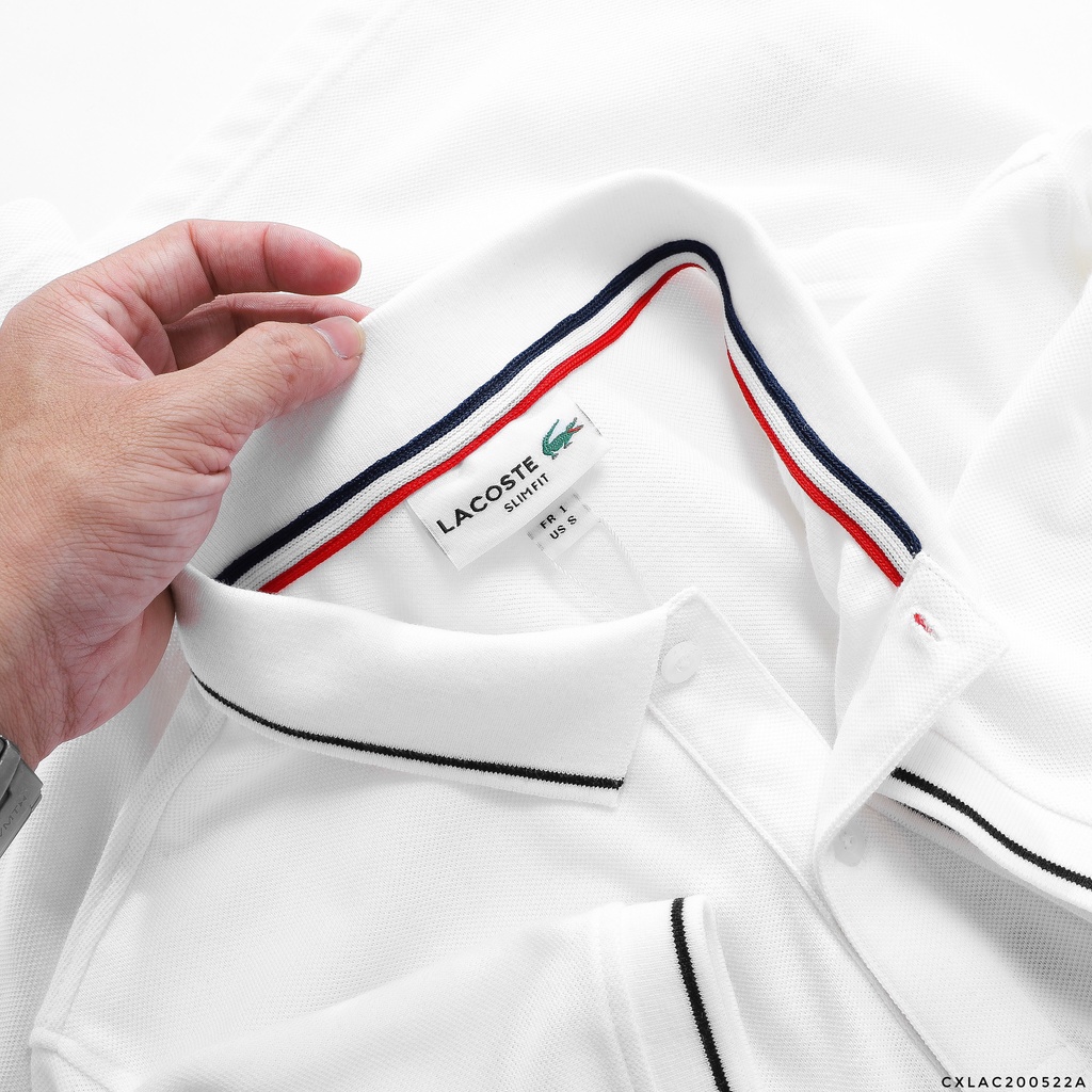 Áo thun polo nam xuất dư, chất vải cotton hạt pique cao cấp, form slim fit tôn dáng 9524