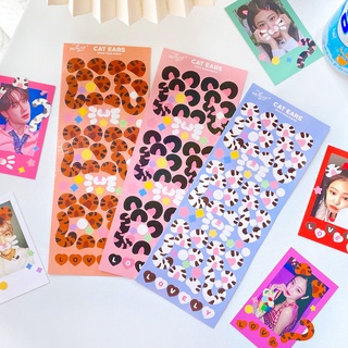 Sticker Tai Thỏ trang trí sổ và toploader