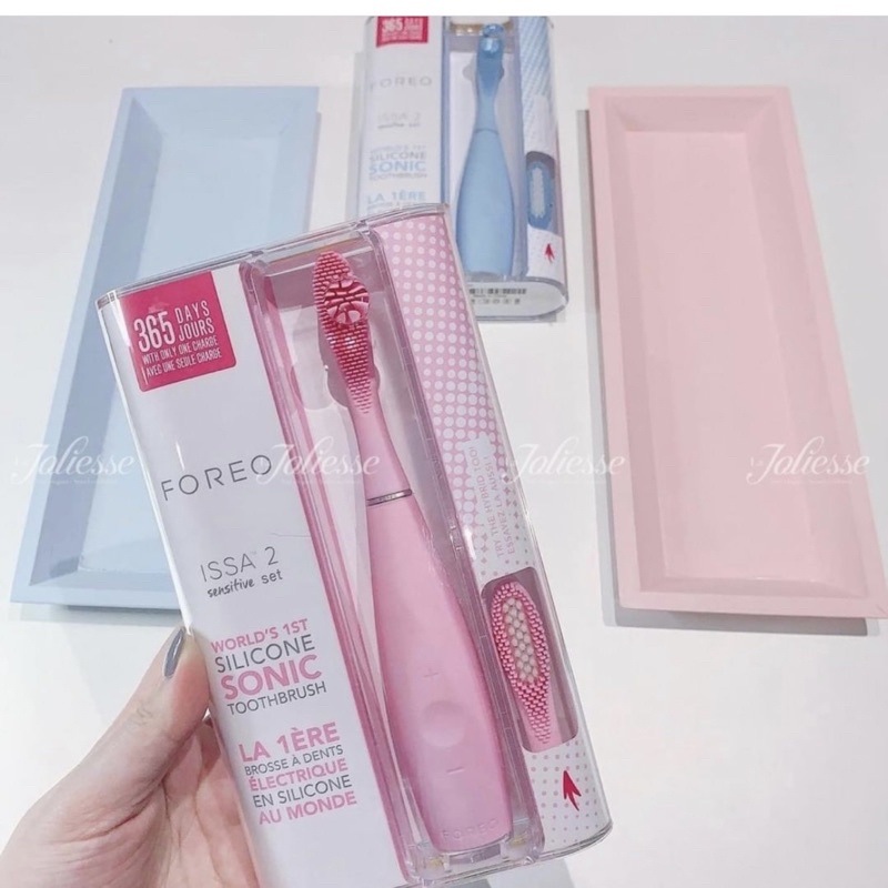 Set bàn chải điện + đầu thay Foreo Issa 2