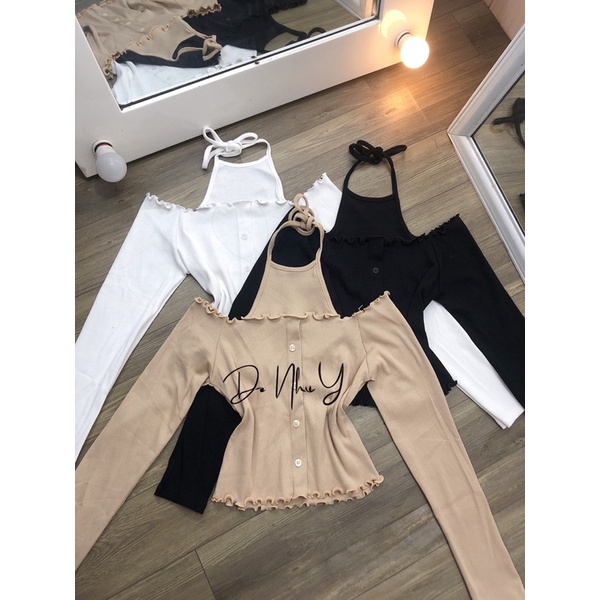 ÁO YẾM CỘT DÂY TAY DÀI