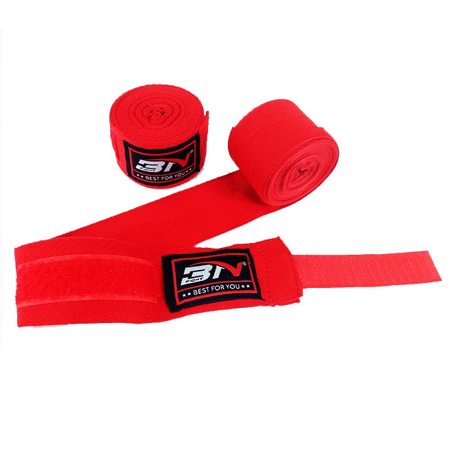 Combo găng tay Boxing + băng quấn tay BN ( Đỏ )