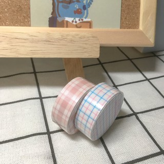 Băng keo họa tiết kẻ sọc caro trang trí sổ Bullet Journal, Washi Tapes