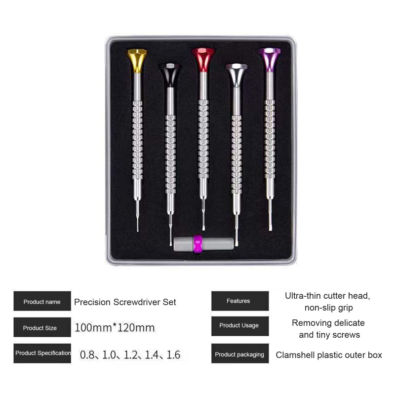 Bộ 5 Tua Vít Micro-Sửa Chữa Đồng Hồ Chuyên Nghiệp