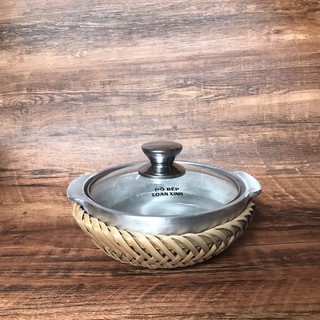 Thố Gang Đáy Cạn Kèm Dế 15CM 17CM 19CM