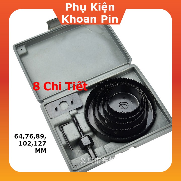 Mũi Khoan Đục Gỗ, Bộ Khoét Lỗ Tròn Mũi Khoét Gỗ 11 Chi Tiết Bộ Dụng Cụ Khoét Lỗ 11 Chi Tiết (Gỗ, Thạch Cao, Nhôm) (P002)