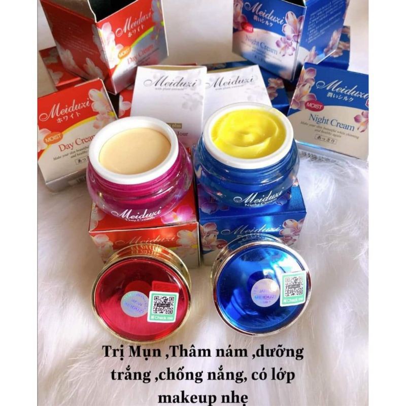 Bộ kem MEIDUZI ngày đêm dưỡng trắng đặc trị nám tàn nhang cao cấp