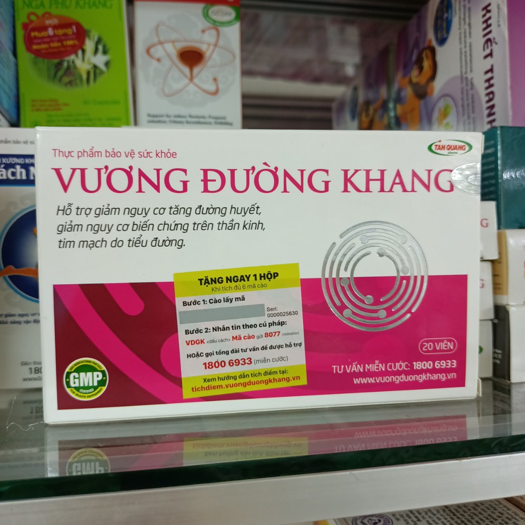 Vương đường khang hộp 20 viên - chính hãng có tích điểm
