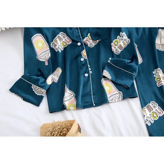 [ĐỒ ĐÔI] BỘ NGỦ NAM NỮ PIJAMA LỤA CAO CẤP