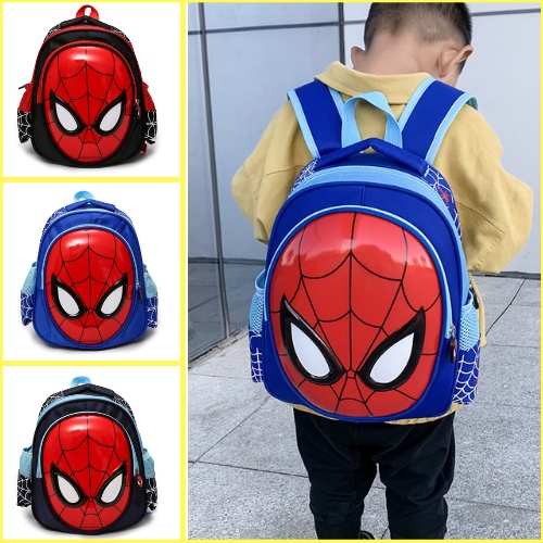 Balo Cho Bé Trai 3-6 Tuổi Siêu Nhân Nhện Họa Tiết Hoạt Hình 3D