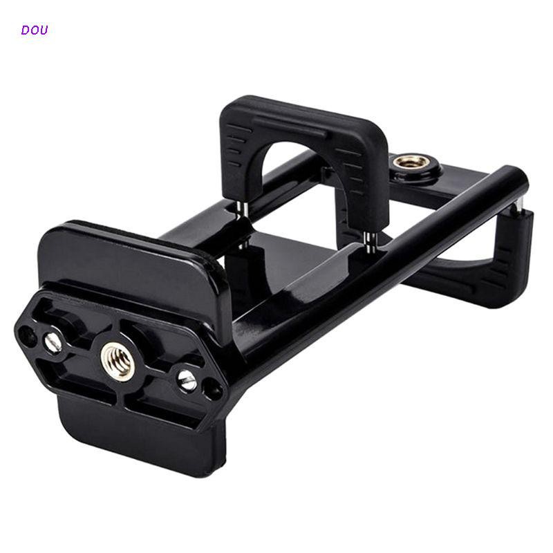 DOU 2In1 Tripod Mount Phone Tablet Holder Clip for iPhone Cellphones Clamp Stand