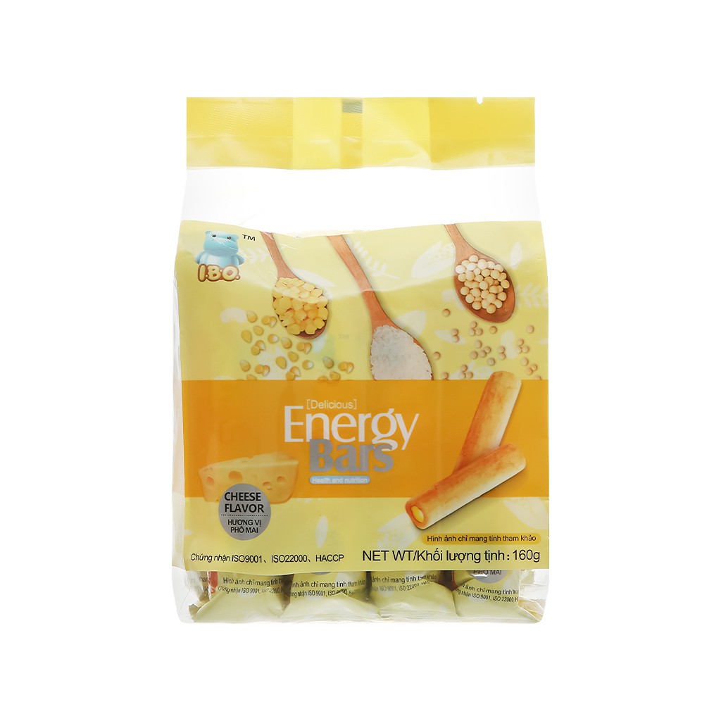 Bánh năng lượng vị phô mai I.B.O gói 160g