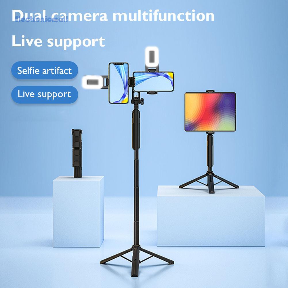 ElectronicMall01 Table Phone Holder Tripod Selfie Light 360 Rotation Live Vlog Stand Bracket