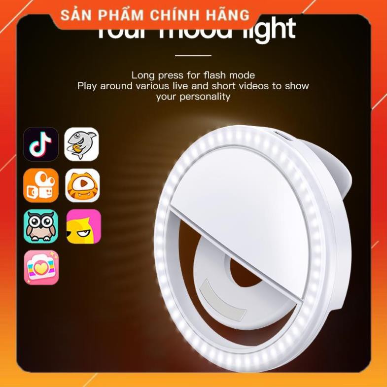 Đèn LED KUULAA Sạc USB Dùng Để Chụp Ảnh Selfie Dành Cho Điện Thoại IPhone Xiaomi