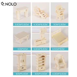 Bộ mô hình nội thất mini tự lắp ghép