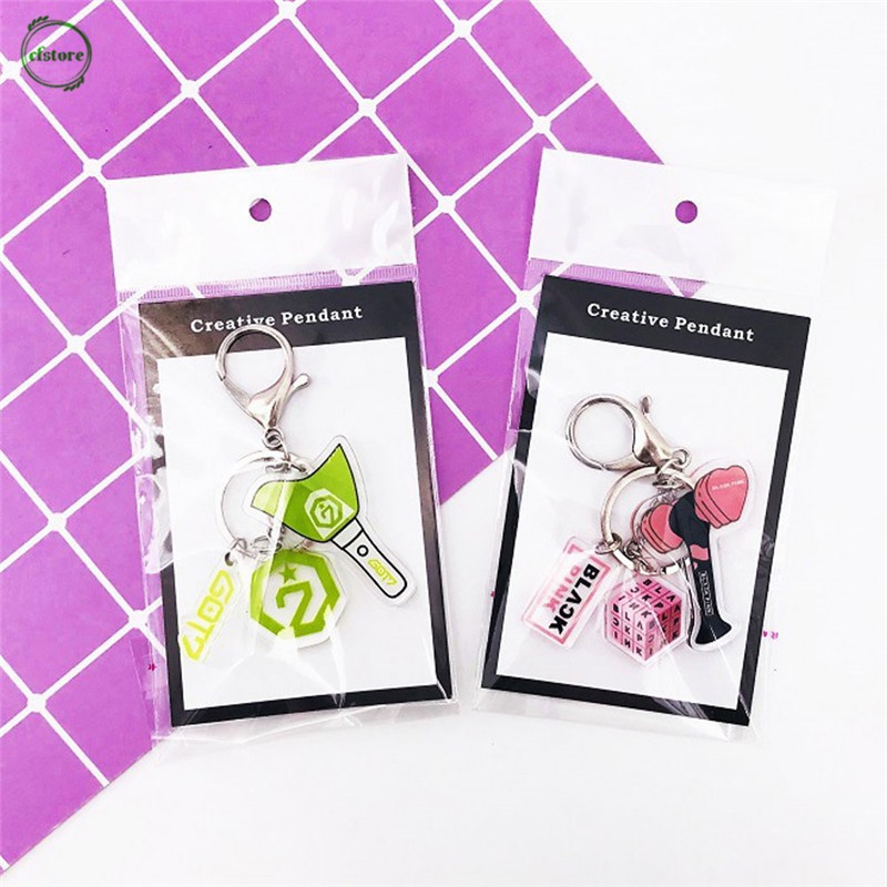 Móc chìa khóa hình gậy ánh sáng cho fan nhóm nhạc KPOP