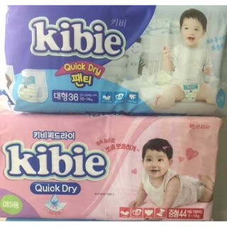 Bỉm kibie dán hàn quốc size s48/m44/l40/xl36