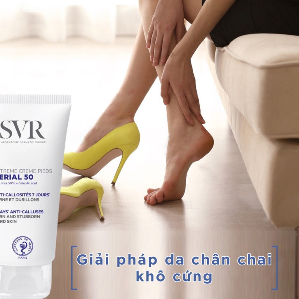 Kem Dưỡng Da Tay Chân SVR Xérial 50 Extrème Crème Pieds giúp giảm các vết chai 50ml