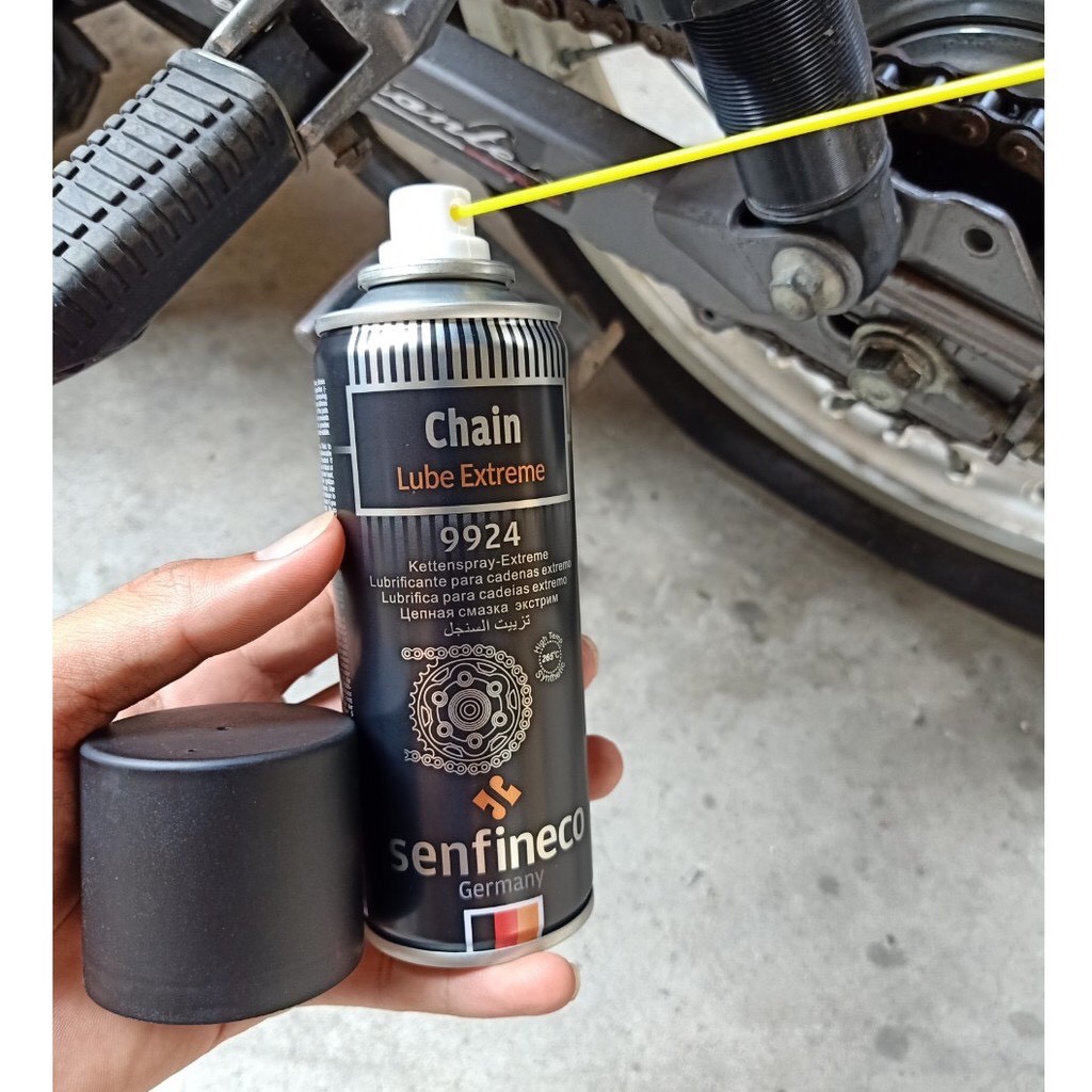 Chai Xịt Dưỡng Sên Senfineco Chain Lube Extreme 9924 - 200ml Tặng Khăn