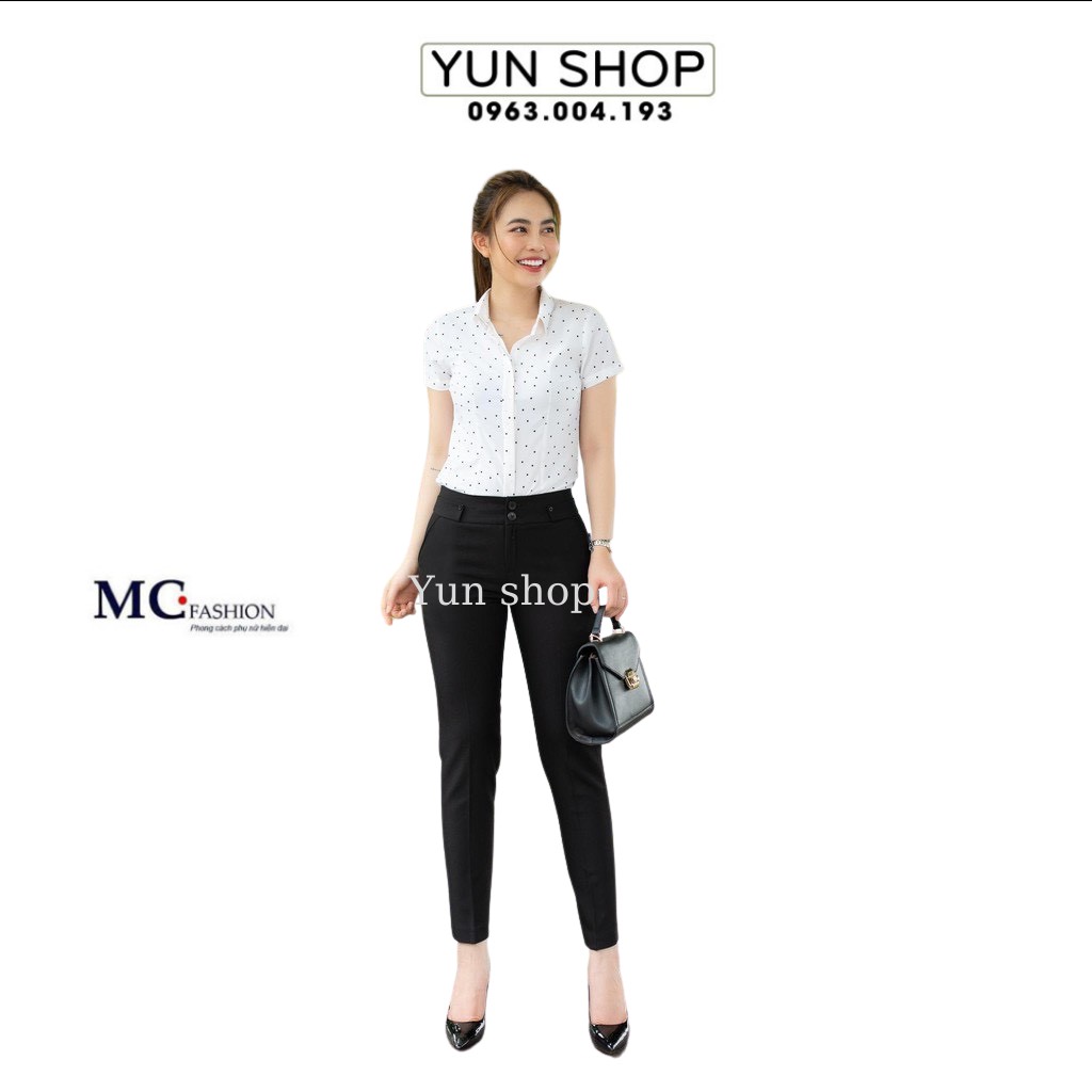 Áo Sơ Mi Nữ Công Sở Đẹp Họa Tiết Chấm Bi - MC Fashion A0257