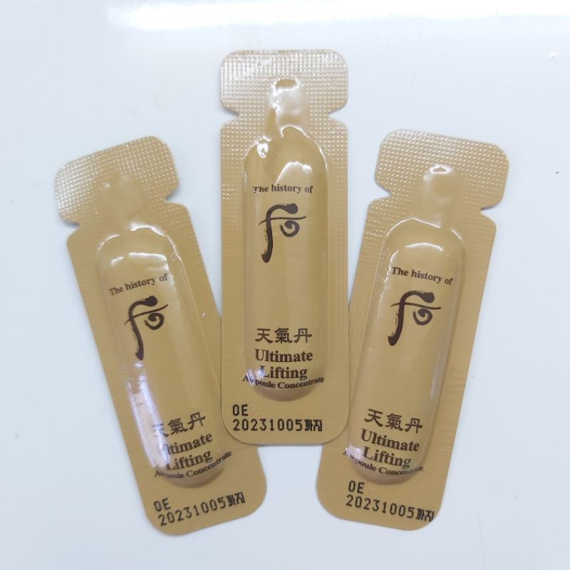 [Mới-Hot] Tinh chất giảm nhăn, nâng cơ chống chảy sệ Whoo Cheongidan Ultimate Lifting 1ml.