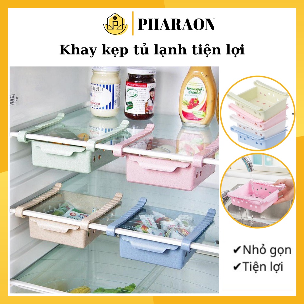 Khay Đựng Đồ Kẹp Tủ Lạnh Thông Minh Tiện Lợi Chất Liệu Nhựa Lúa Mạch -Dung