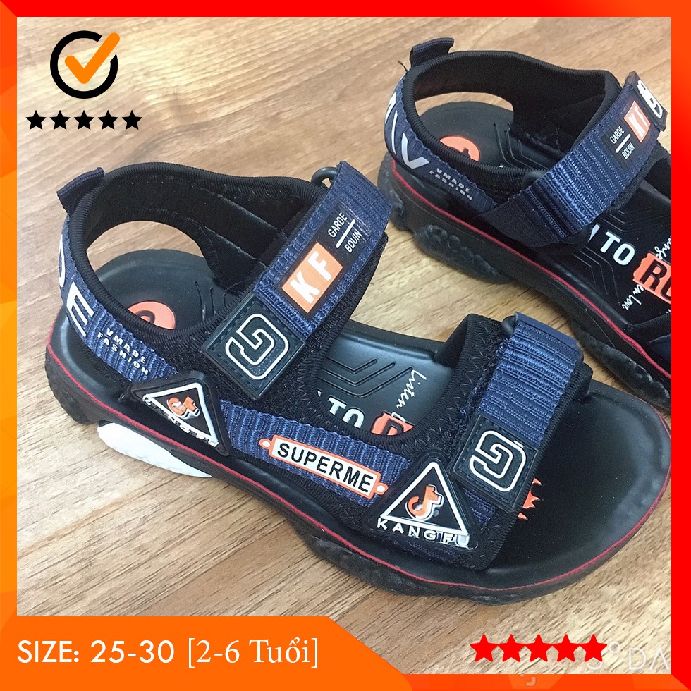 Giày Bé Trai 2-6 Tuổi Màu Xanh Cực Đẹp Quai Dán Tiện Dụng Style Kids Shoes Hàn Quốc Siêu Đẹp Giá Cực Rẻ