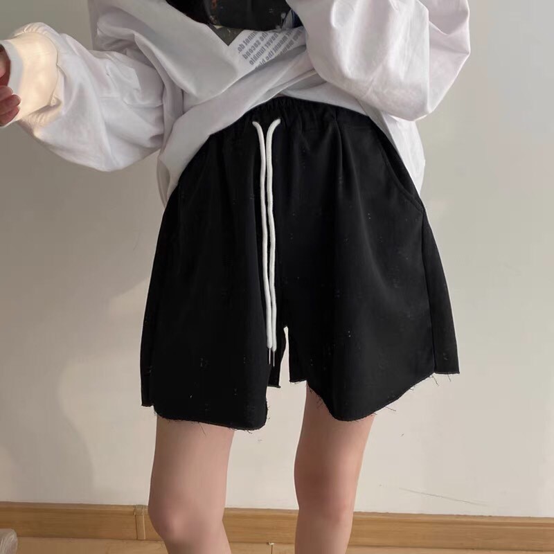 Quần Shorts Thun Trơn Gấu Cắt CHANREEN [FREESHIP] Quần chất thun siêu mát, mặc ở nhà hoặc đi tập đều được | BigBuy360 - bigbuy360.vn