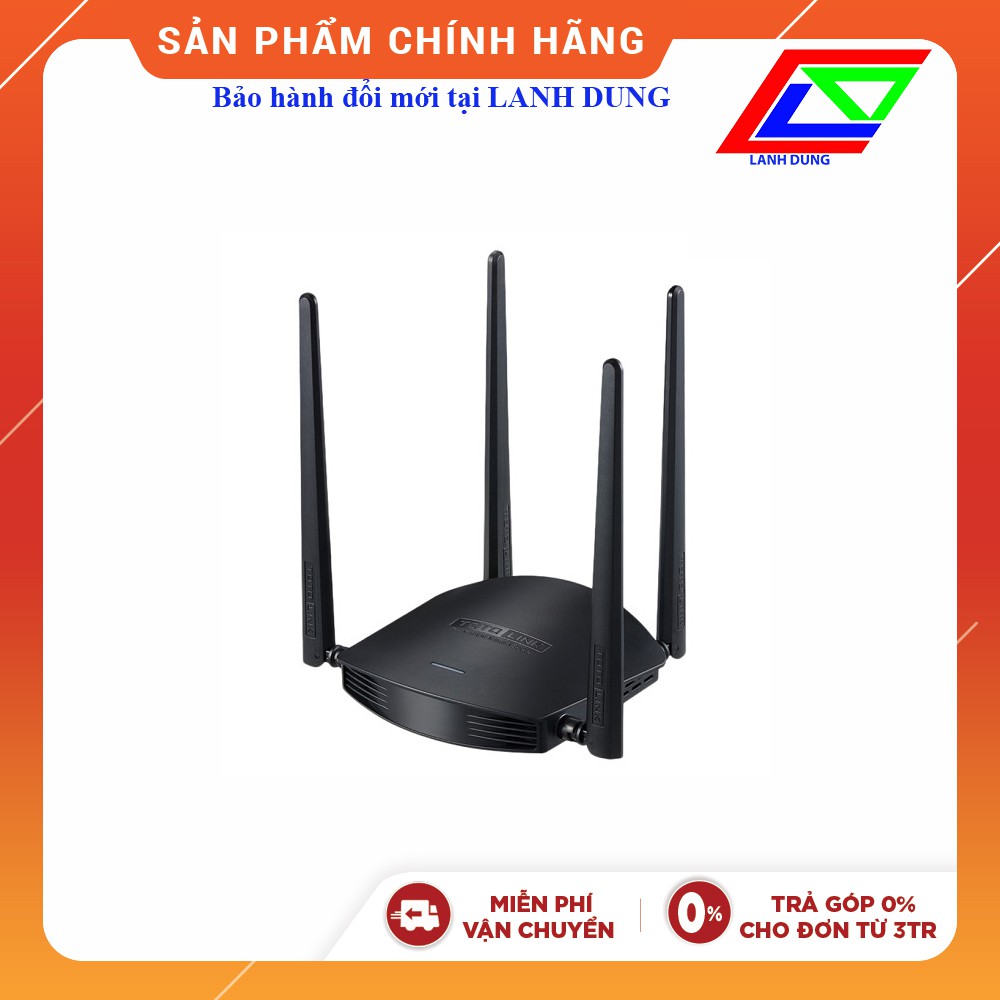 Router Wi-Fi băng tần kép AC1200 TOTOLINK A800R(chính hãng - BH đổi mới tại Lanh Dung)