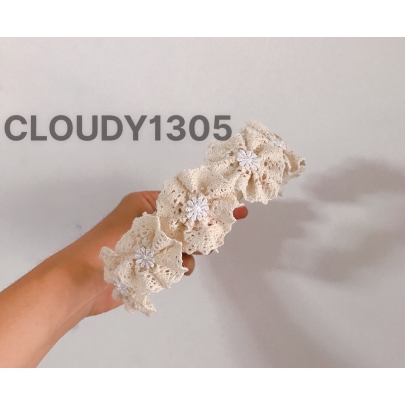 Cài tóc/Bờm tóc hoa ren điệu đà