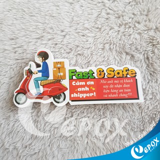 Set 100 sticker Cám ơn Shipper