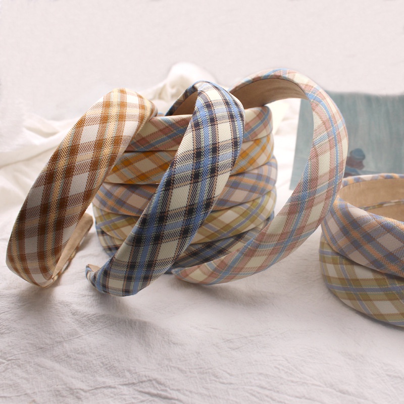 Băng Đô Bản Rộng Họa Tiết Kẻ Sọc Thời Trang Cho Nữ