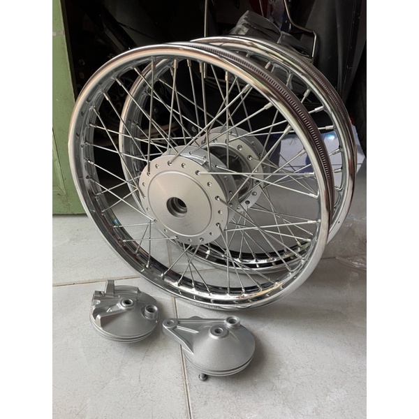 Bộ bánh CĐN HonnDa zin dành cho wave và dream full má đùm trước và sau
