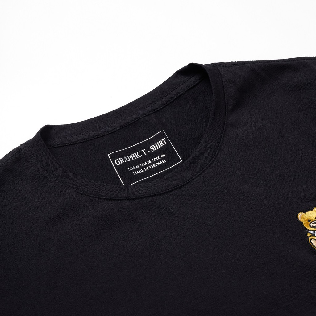 Áo thun nam Leo Vatino Cotton co giãn 4 chiều thêu Gấu Teddy cổ tròn tay ngắn APGP15 | BigBuy360 - bigbuy360.vn