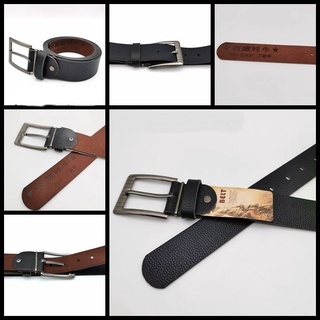 Thắt lưng da nam, dây lưng nam mặt khóa kim tiện lợi, dây da Simili bền bỉ dễ phối đồ - Giá dùng thử