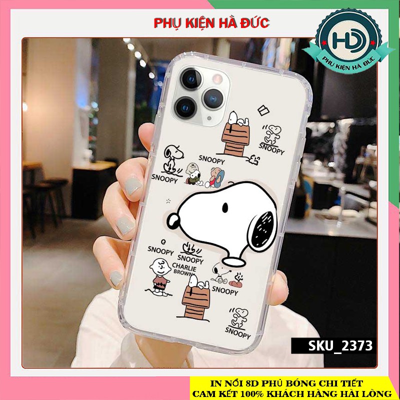 ốp lưng hinh snoopy dẻo chống sốc dày 2.0mm cho dòng máy ip mã sản phẩm 2373 Akira case