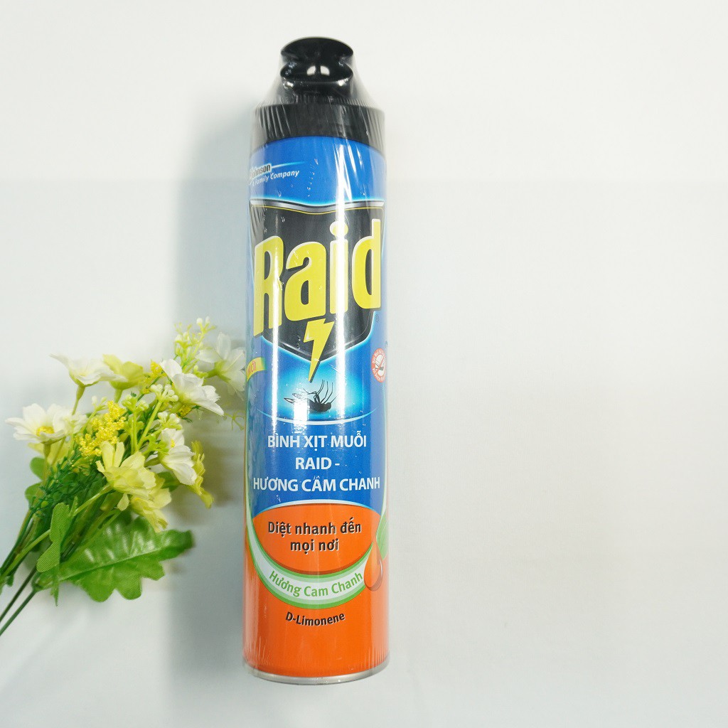 Chai xịt muỗi RAID 600ml Hương cam chanh