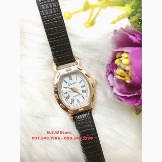 Đồng hồ nữ dây da Quart phong cách thời trang