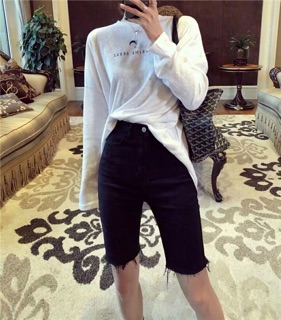 [ORDER] Quần jean lửng bó, có size đại / cỡ lớn (ảnh thật từ ảnh 5)