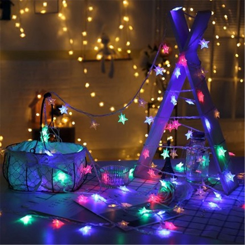 Dây đèn LED dài 3 mét dạng bóng tròn màu vàng để trang trí đám cưới