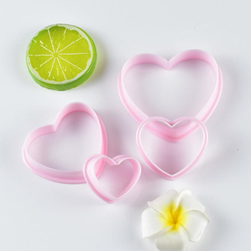 Set 4 Khuôn Cắt Bánh Quy Màu Sắc Xinh Xắn