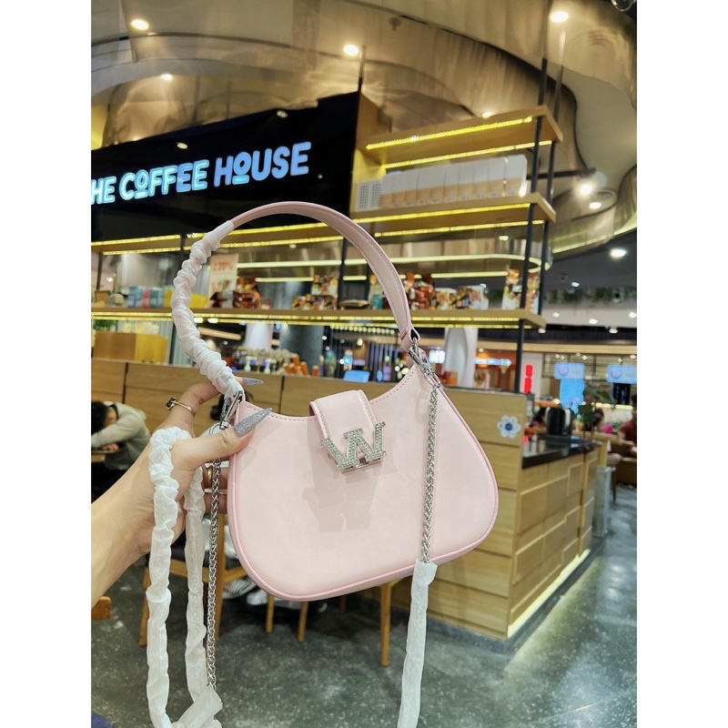 Túi Kẹp Nách W Đá, Túi Xách Nữ Đeo Chéo Dáng Bầu Loại Đẹp